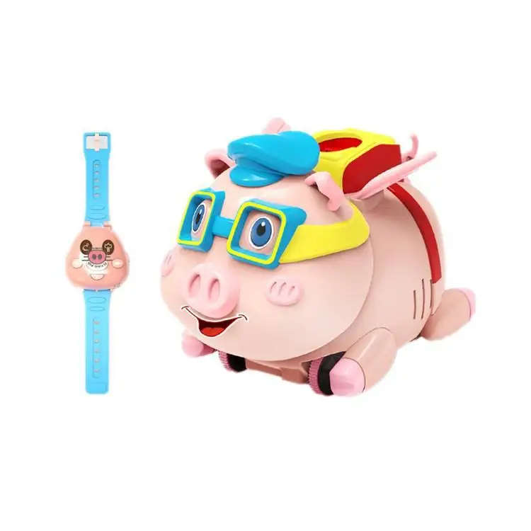 Creative Remote-controlled Toys for Children Cartoon Kids Watch Spray Bubble Web Celebrity Music Pig Educational Toy | Игрушки и хобби