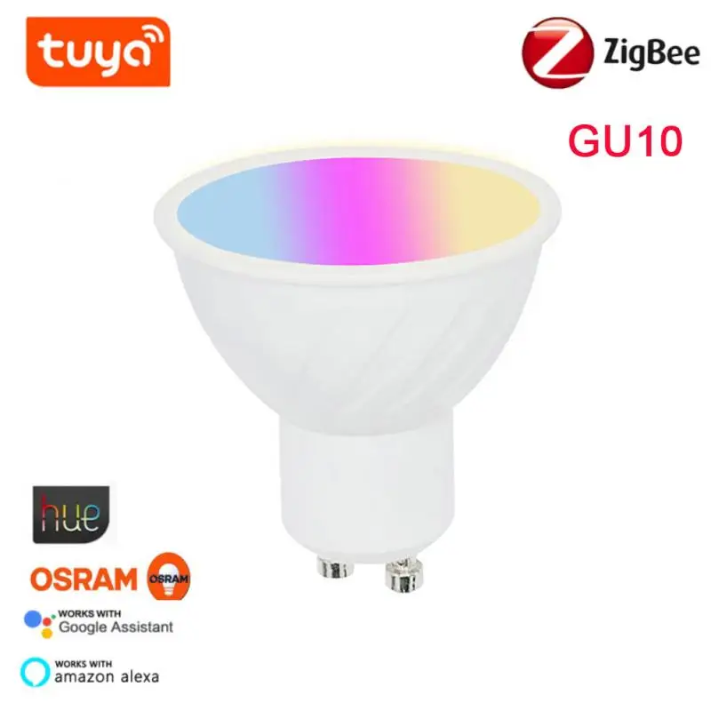 

Умсветильник лампа GU10 RGB + CW 2700-6500K с поддержкой Wi-Fi и дистанционным управлением