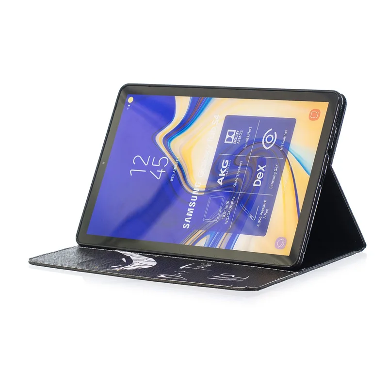 3D картина PU кожаный чехол для samsung Tab S4 10,5 дюймов SM-T830 T835 подставка для Tab S4 10,5 дюймов чехол для планшета+ пленка+ ручка