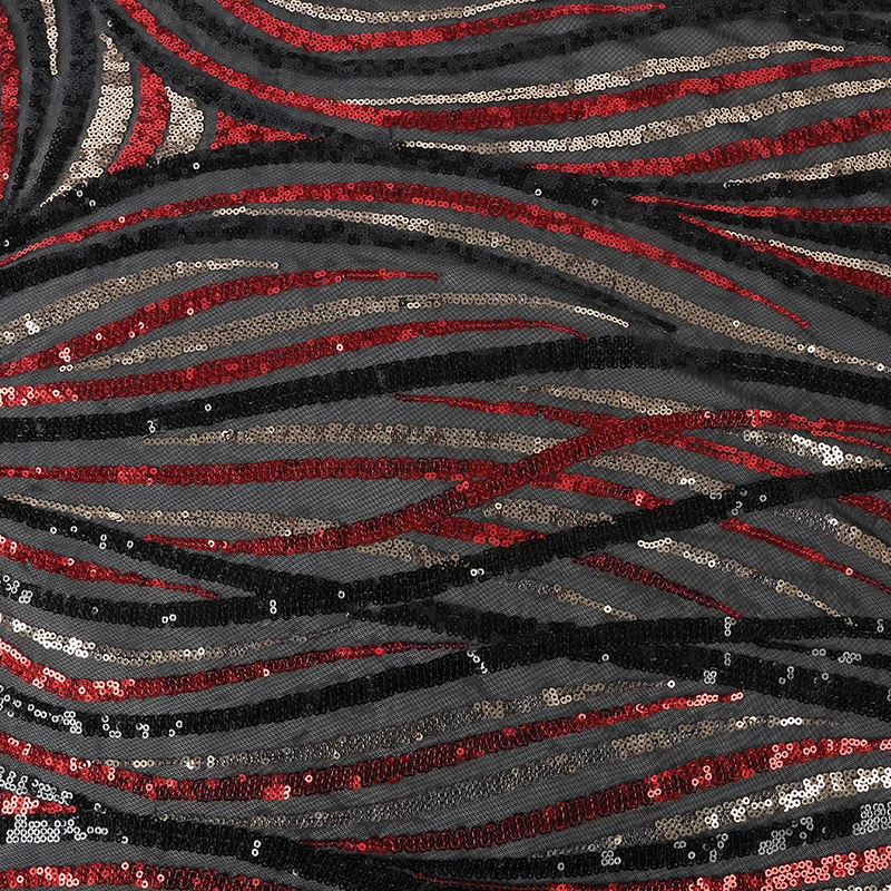 Ширина 135 см Блестящий тюль с вышитыми блестками ткань для дня рождения вечеринки