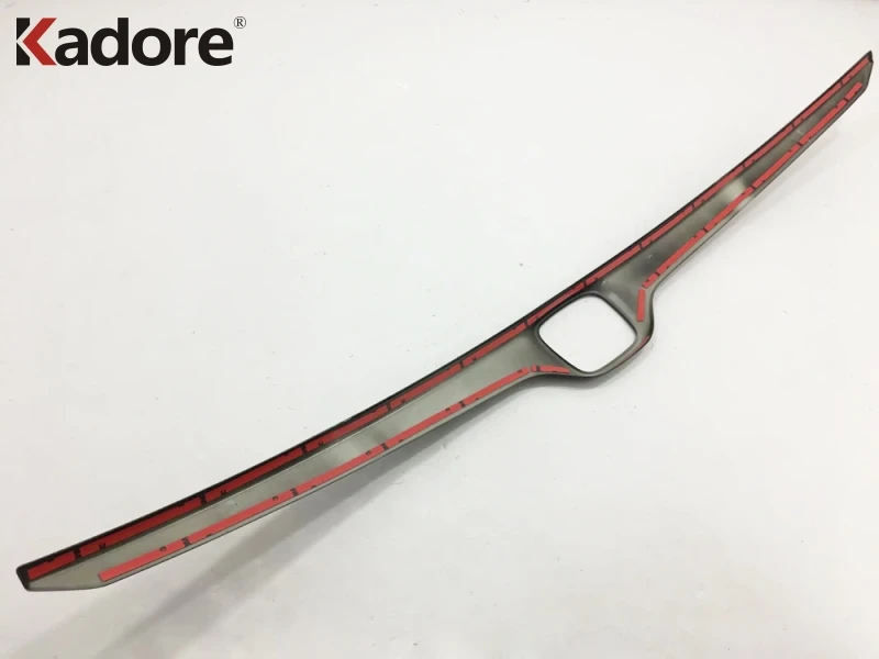 For CRV CR-V Carbon Fiber Trim Rear Trunk Lid Cover Tailgate Strip Back Door Boot Garnish Accessories