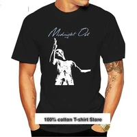 camiseta con estampado de midnight oil para hombre ropa informal de manga corta de alta calidad talla grande