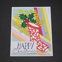 azsg christmas socks cutting dies for scrapbooking photo album embossing diy paper cards making decorative stencil crafts