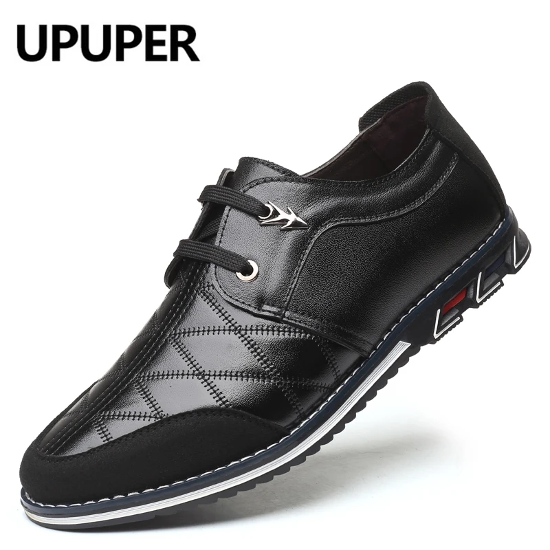 Мужские повседневные туфли из натуральной кожи удобные кожаные кроссовки модная