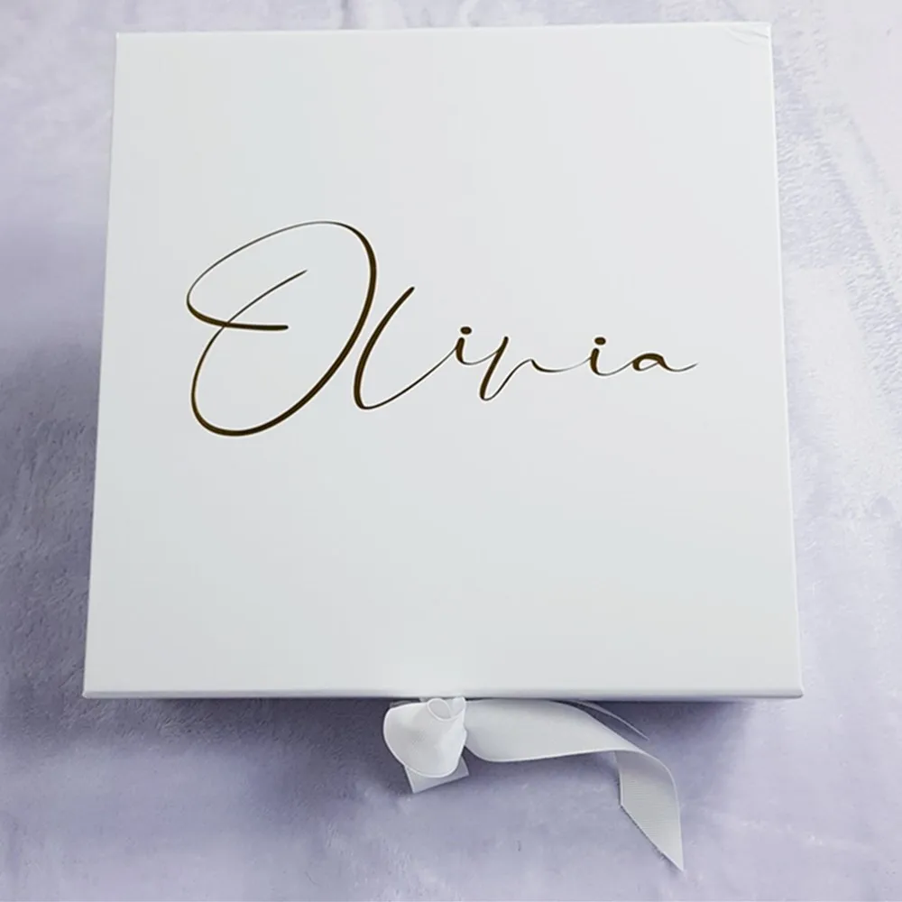 

Personalised Large Bridesmaids Gift Box, Bridesmaid Proposal Gift Boxes, Gift Box with Ribbon, cutom maid of honor Gift Boxes,