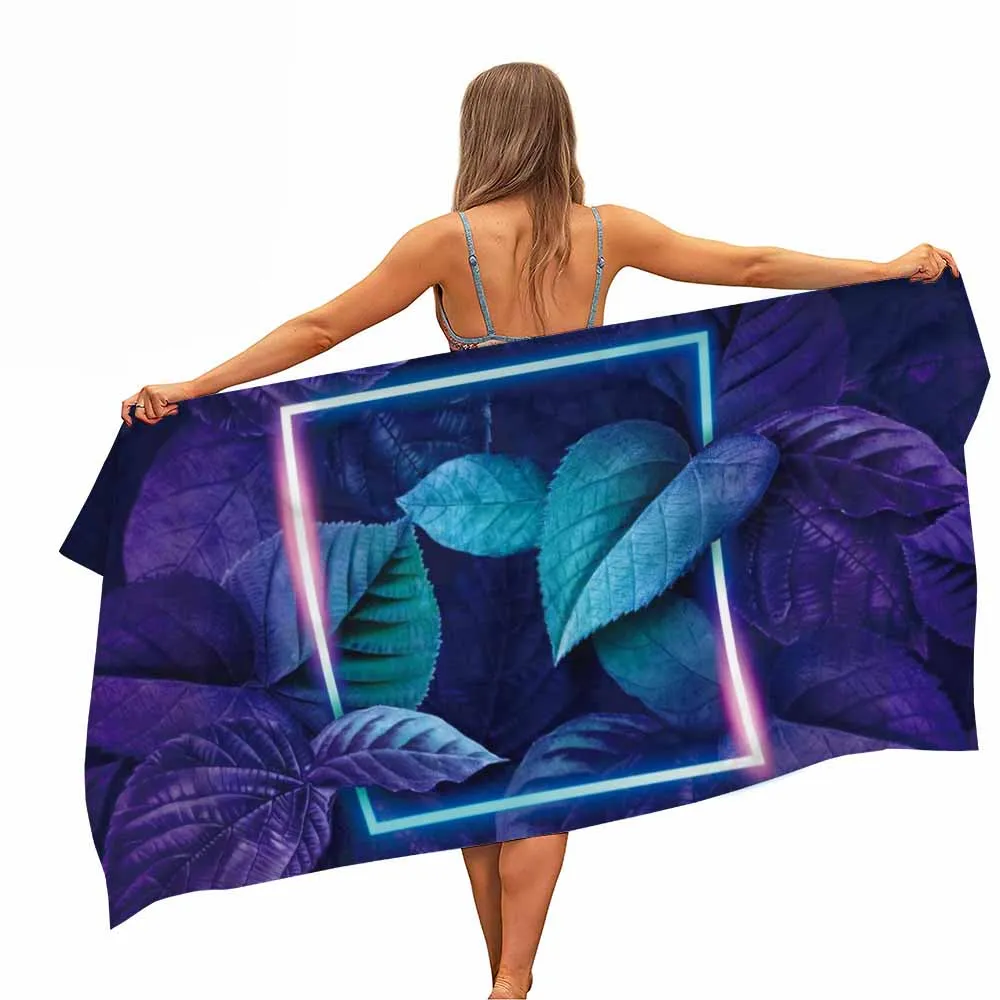

Neon Nature Microfessional Pool Beach Towel Portable Fast Dry Sand Outdoor Journey Swimming Blanket Thin Yoga Matte