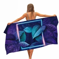 neon nature microfessional pool beach towel portable fast dry sand outdoor journey swimming blanket thin yoga matte