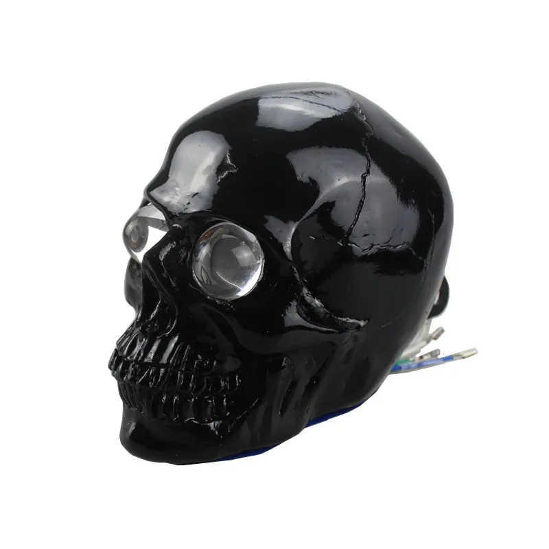 Запчасти для мотоциклов ручной работы череп СИД обтекателя фар лампа Cafe Racer 12V