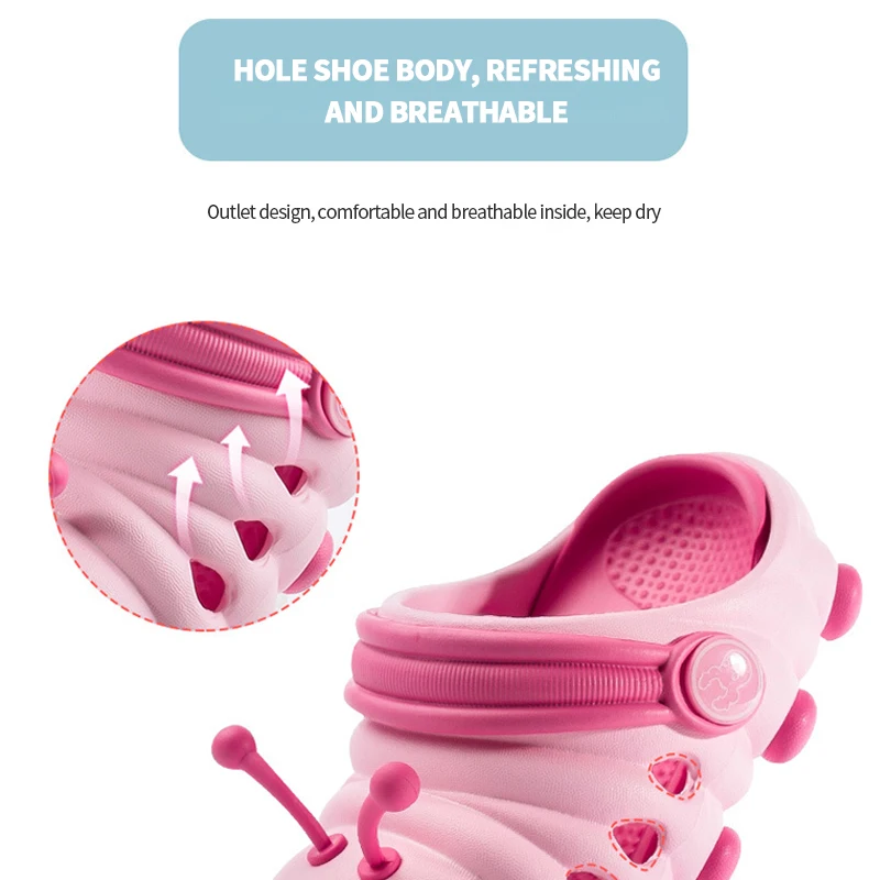 

Boys Girls Shoes Hole Sandals 2021 New Childrens Shoes Beach indoor Cute Non-slip Soft Bottom Sandals Kids Sandals