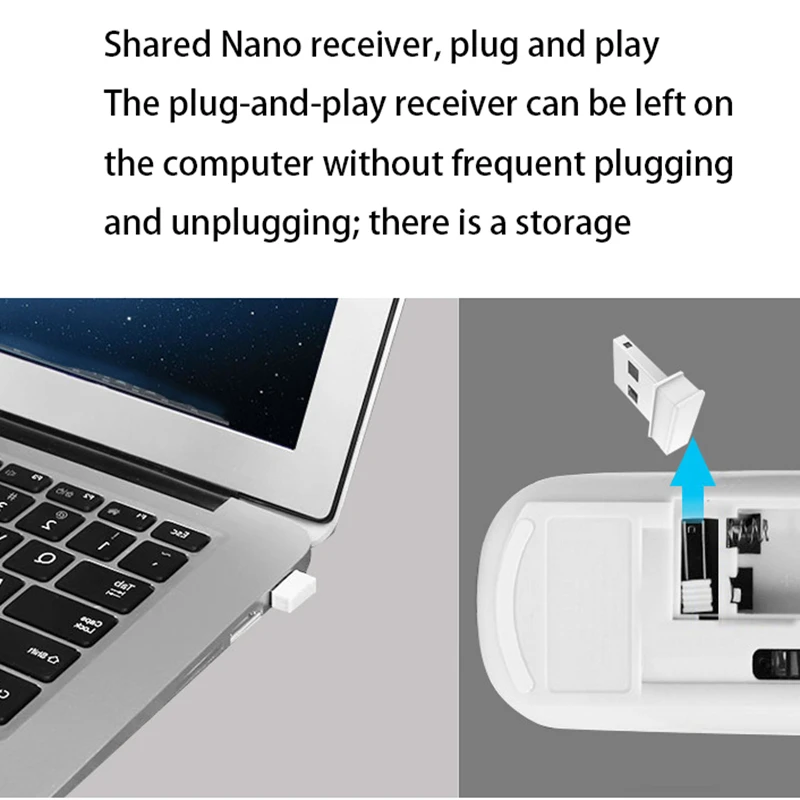 2 4 ГГц ультра-тонкий Беспроводной клавиатура и Мышь комбо с мышь приемником USB