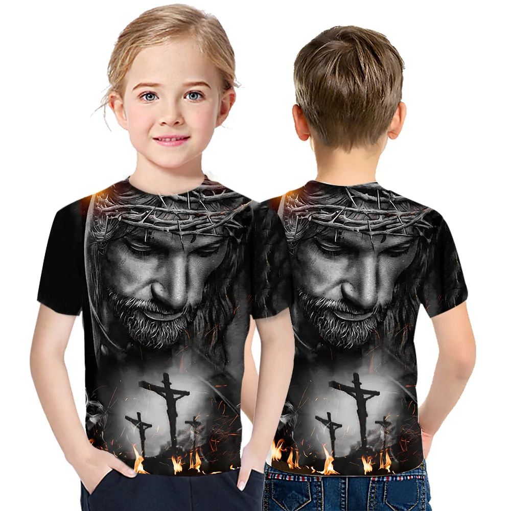

New Pauperes commilitones Christi Templique Solomonici Hot Sale 3D Printing T-Shirt Children Round Neck Boy Girl Tee