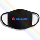 Suzuki вентиляторы Логотип Классический Черный Принт стирающаяся дышащая многоразовая хлопковая маска для губ