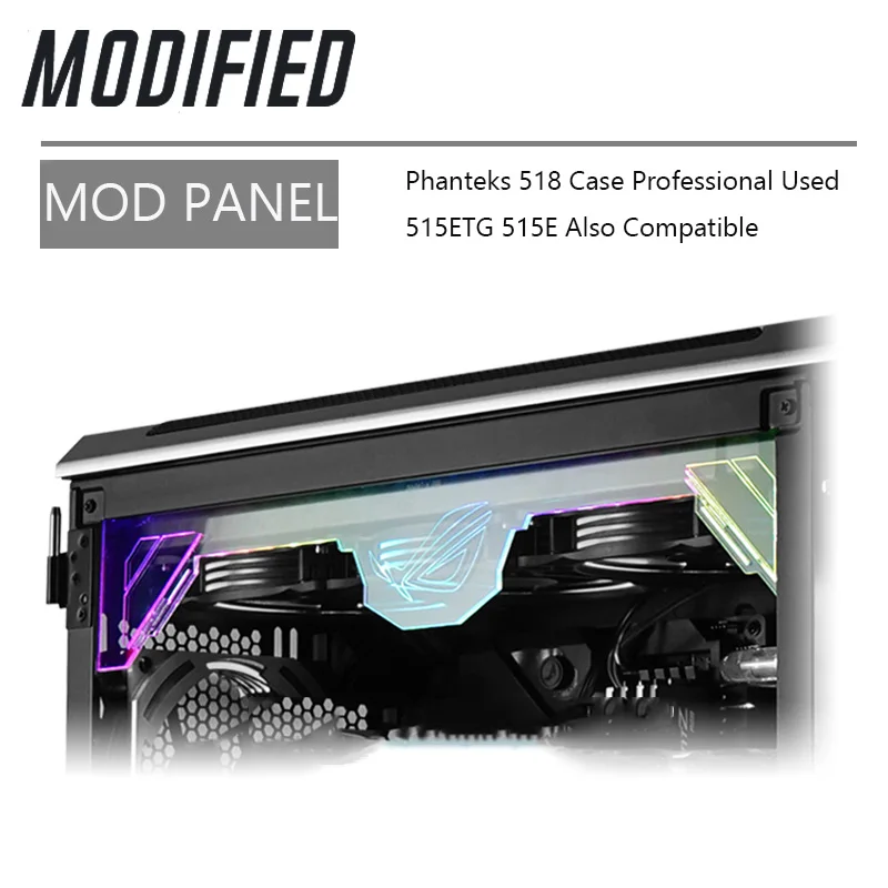 Phanteks 518 чехол верхняя часть радиатора Модифицированная акриловая панель 5 в DRGB ROG