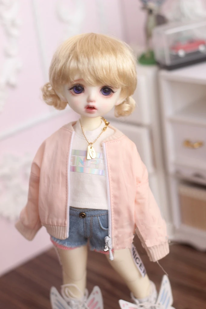 Bybrana 1 шт. bjd парик 1/3 1/4 1/6 1/8 имитация мохера цветок плетение