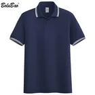 BOLUBAO, летняя мужская Повседневная рубашка поло, топы, Мужская Уличная тонкая рубашка поло с коротким рукавом, трендовая брендовая мужская рубашка поло с отворотом
