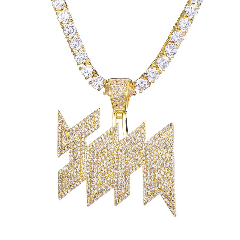 Хип хоп ледяной из AAA Bling микро проложенный фианит JEFE подвески и ожерелья для