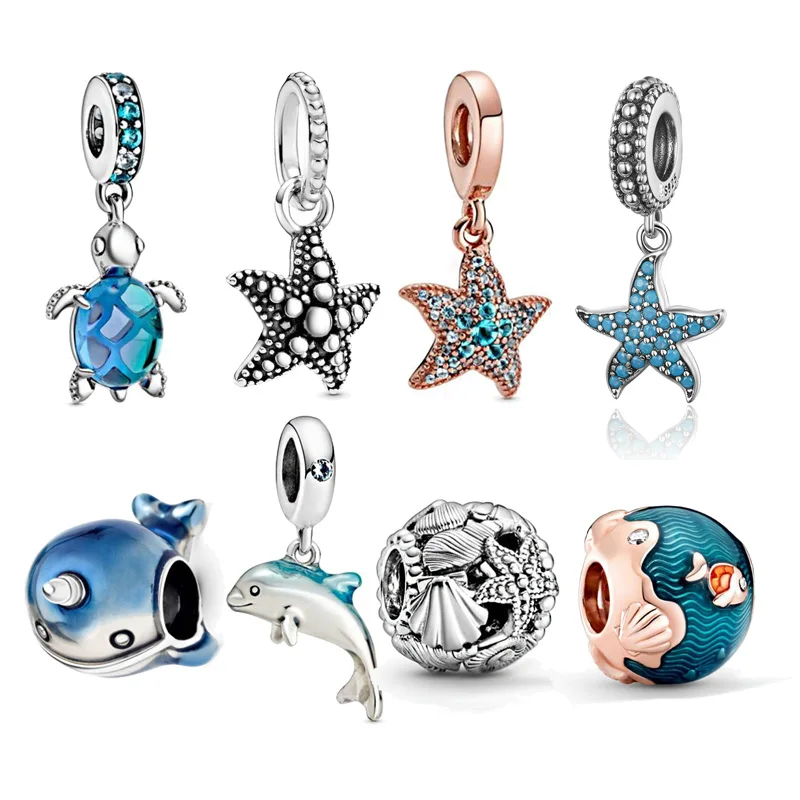 Горячая Распродажа 100% реальные 925 пробы серебристый Костюм Русалки рыбы CZ