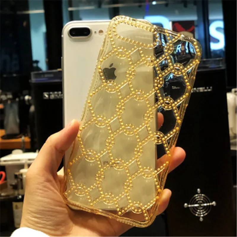 Новый Модный женский чехол для телефона iPhone X XR XS Max чехол-накладка с ромбовидным