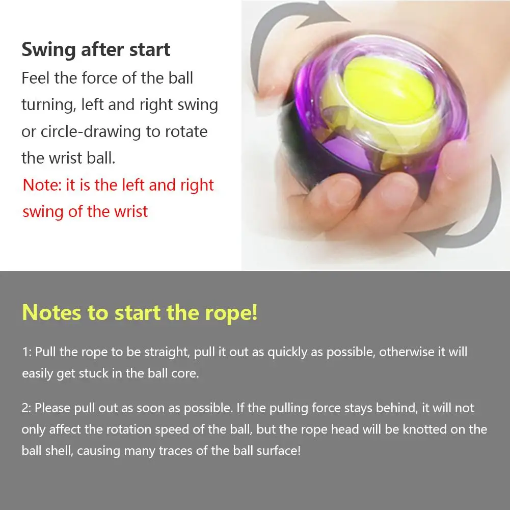 Светодиодный наручные мяч тренер Магия для запястья сила устройство мышцы анти