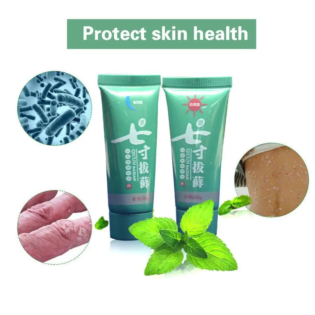 

1 Set Day & Night Body Psoriasis Cream Dermatitis Eczematoid Ointment Treatment Psoriasis Skin Eczema E1W4