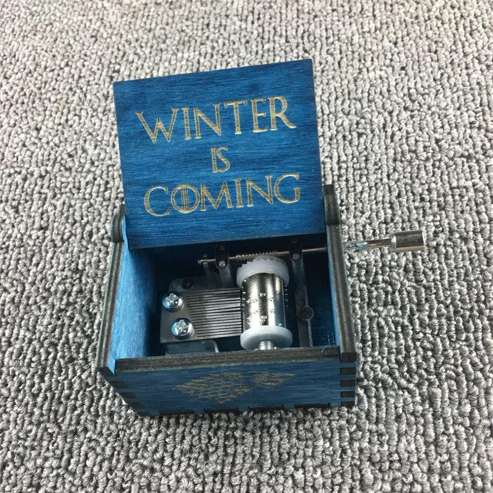 Деревянная музыкальная шкатулка Игра престолов тема Дом Старков ручная работа