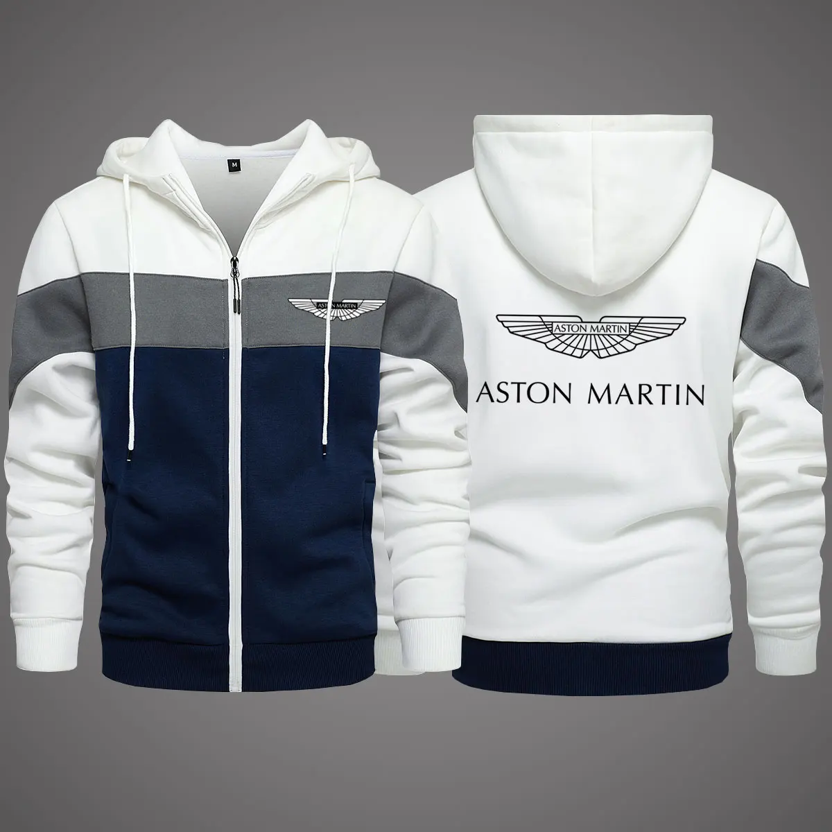 

2022 New Aston Martin Men's Clothing Outdoor Sweatshirt Casual Male Jacket Fleece Warm Hooded Quality SportWear Harajuku Outwear