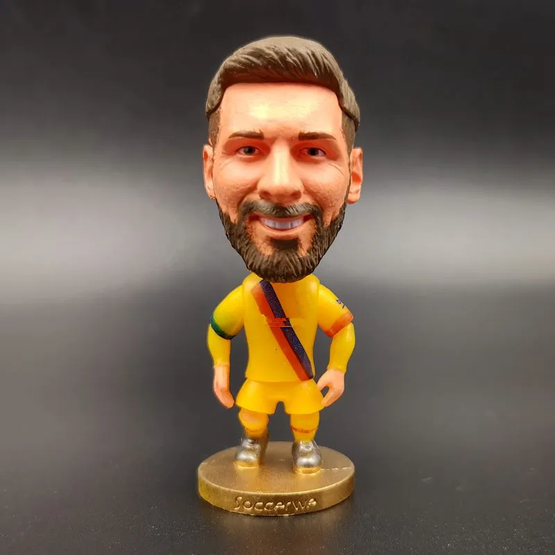 Фигурки игрока в футбол кукла Lionel Месси пике рональдино Суарез Eto 'o Iniesta 2 5 дюйма