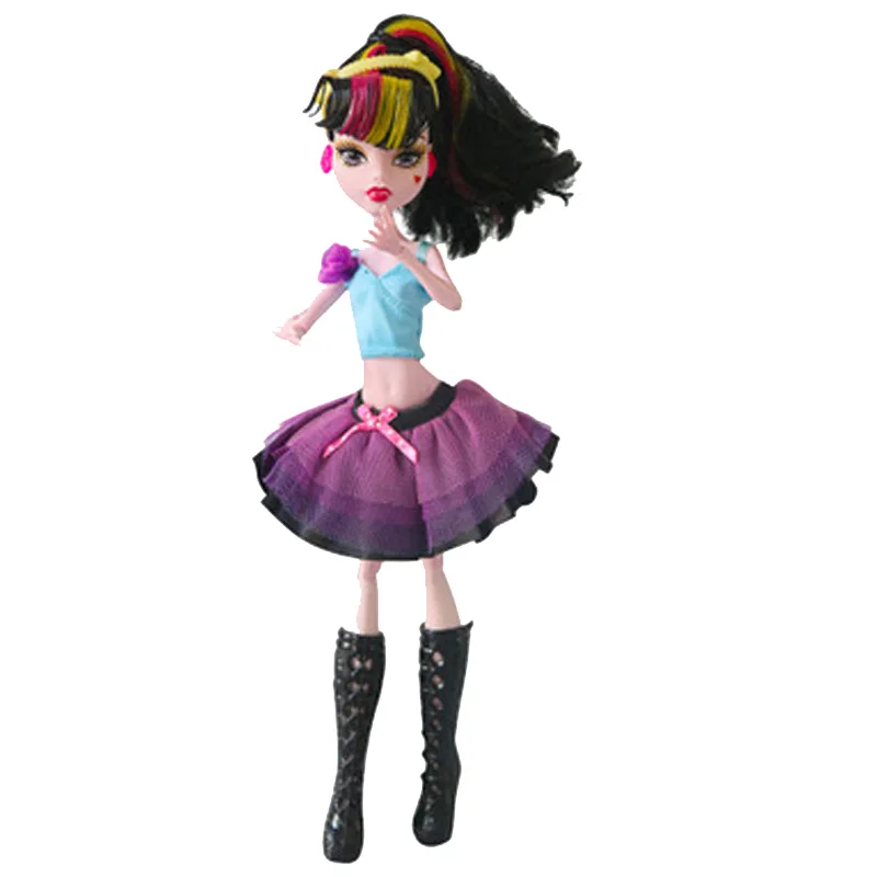 Розово-голубой бюстгальтер короткие юбки платье для кукол Monster High Одежда куклы 1/6