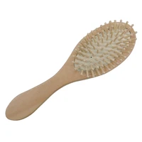 wooden natural massage hairbrush anti static health care paddle bamboo hair brush large panel combs styling tools
