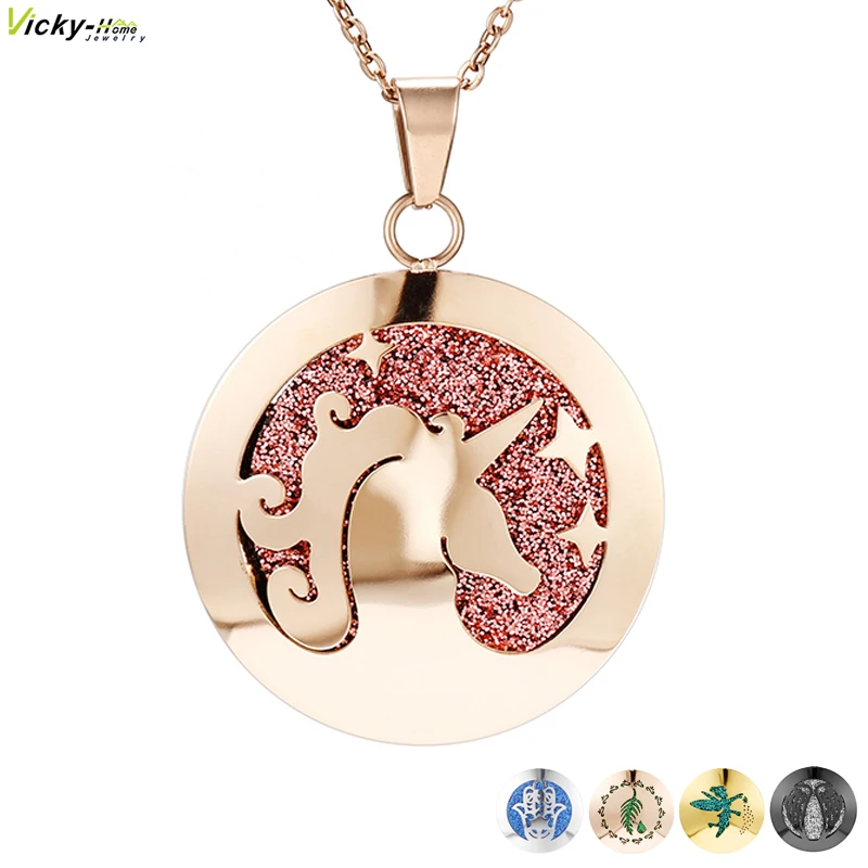 Простой ароматерапия диффузор кулон парфюм эфирное масло ожерелье из