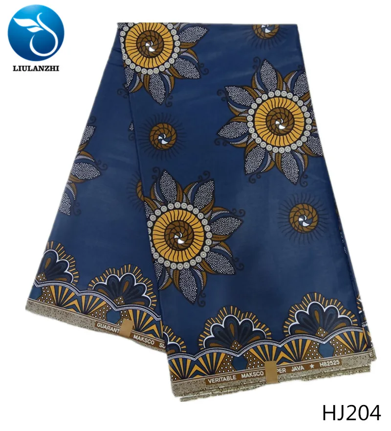 LIULANZHI Java восковая ткань новейший узор зеленая анкарская хлопок батик для