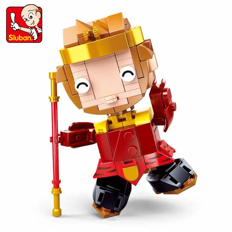 

Sluban Journey to the West Monkey Christmas Gift Puzzle Building Blocks Assembled Toy Model Interconnect Block Toys For Children