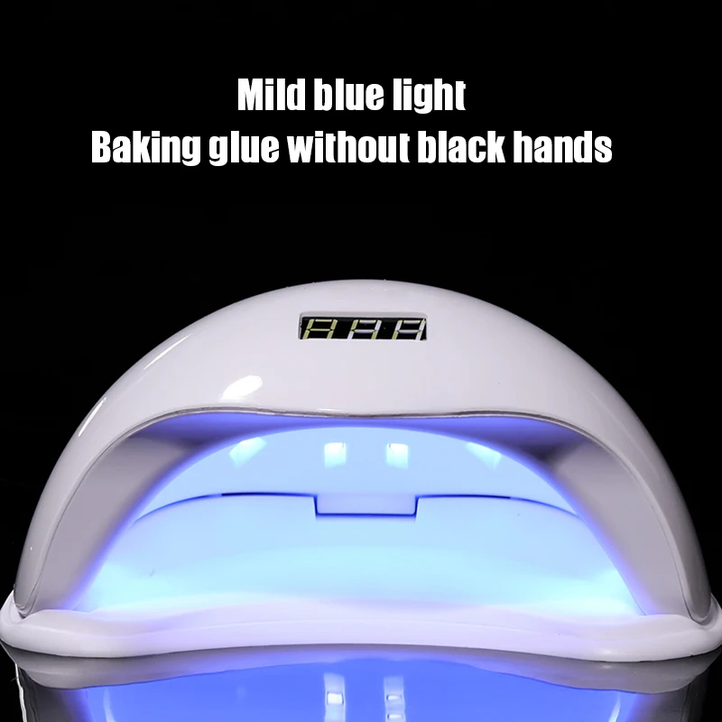 

UV LED Nails Lamp with LCD Display & 4 Levels Adjustable 48W USB GEL Polish Smart Manicure Device for DIY Nail Beauty ZG