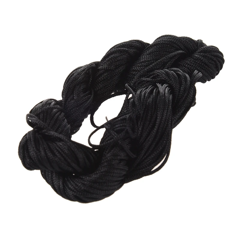 2 рулона 25 м нейлоновый шнур нить китайский узел Макраме Rattail браслет Плетеный