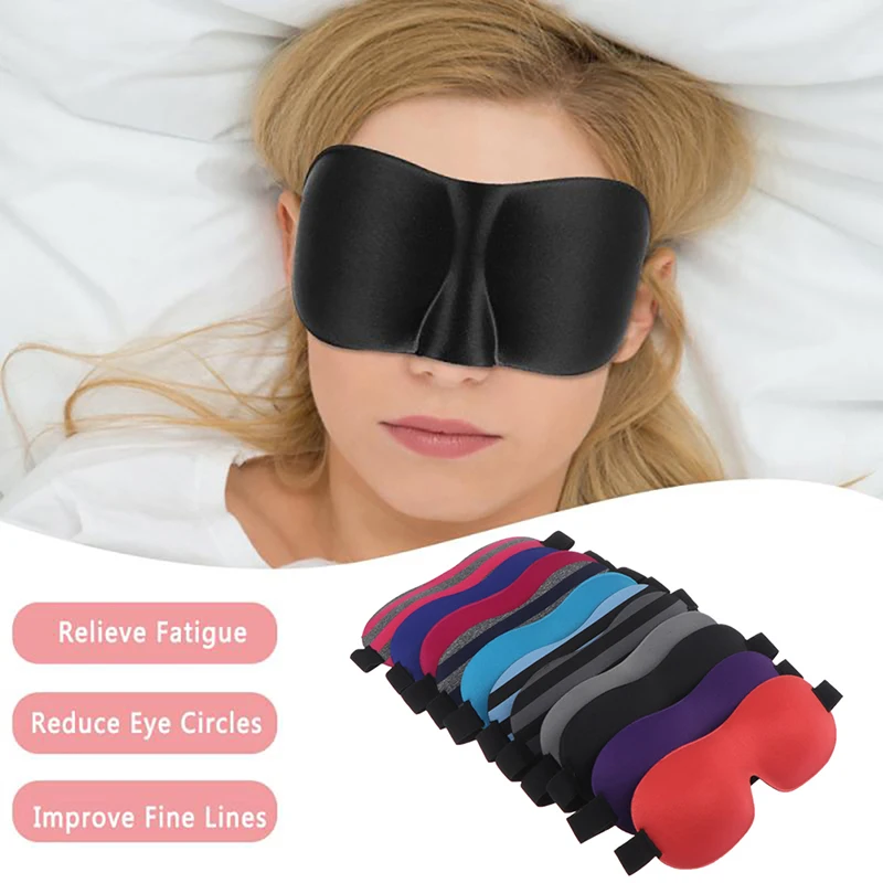 

1 Pieces Travel 3D Eye Mask Sleep Soft Padded Shade Cover Rest Relax Sleeping Blindfold