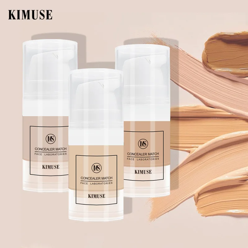 

KIMUSE Eye Concealer & Base 3 Colors Full Coverage Suit For All Color Skin Face/Eye Makeup Liquid Concealer 9 Ml TSLM1