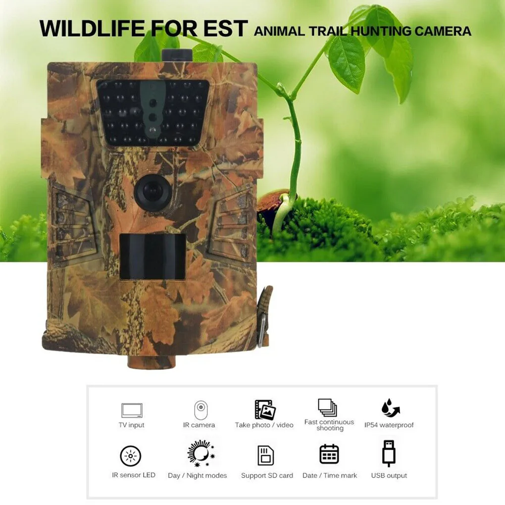 Фотоловушка с функцией ночного видения 12 МП водостойкая | Спорт и развлечения