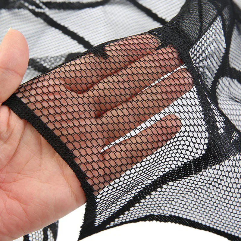 Паутина дизайн Хэллоуин круглая скатерть покрытие стола Черное кружево