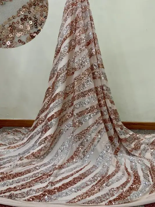 Лидер продаж африканская кружевная ткань с блестками 2020 высококачественная