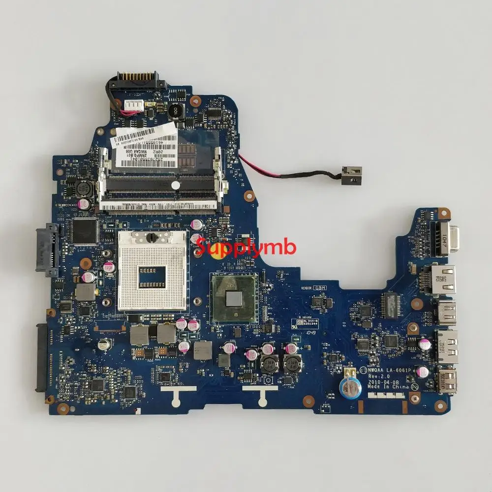Модель K000104270 NWQAA LA 6061P w HM55 UMA для ноутбука Toshiba A660 A665 протестированная Материнская