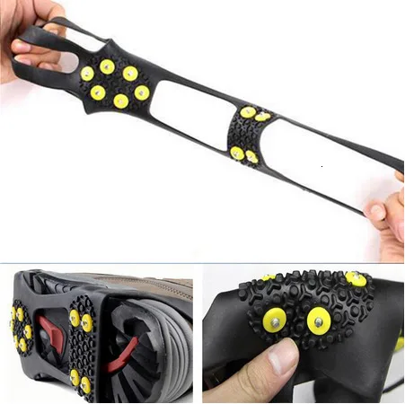 10 зуб зимние противоскользящие ледяные Захваты Спайк для альпинизма