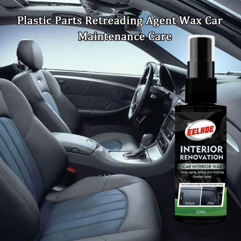 

100ml Plastic Parts Retreading Agent Wax Instrument Panel Wax Reducing Agent Renovated Coating Car Light Cleaner Leather Curing