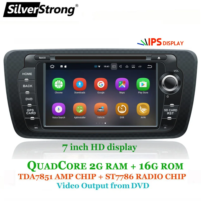 SilverStrong Android9.0 OCTACORE 4 г 64 г Ibiza автомобильный DVD для сидения Ibiza ips 7 дюймов Android радио Ibiza gps с зеркальной связью RDS