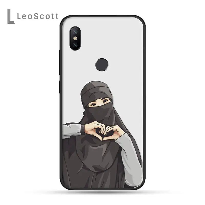 

Muslim Islamic beautiful Gril Eyes Phone Case For Xiaomi Redmi note 7 8 9 t k30 max3 9 s 10 pro lite