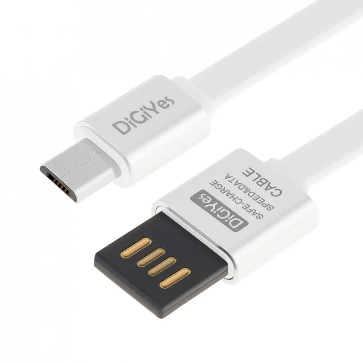 DiGiYes USB кабель двусторонний Реверсивный 2 0 плоский без спутывания Синхронизация и