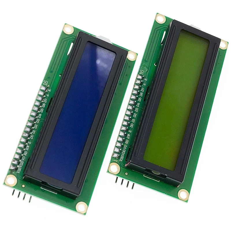 10 шт. ЖК-дисплей 1602 + I2C Модуль синий/желто-зеленый экран IIC/I2C межсоединений