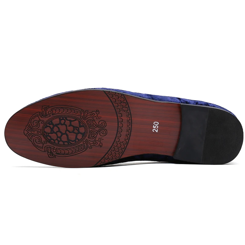 Men's Suede Soft Penny Loafers Embroidered Design Flat Slip-On Formal Men's Velvet Loafer Dress Shoes Size 6~13 chaussure homme