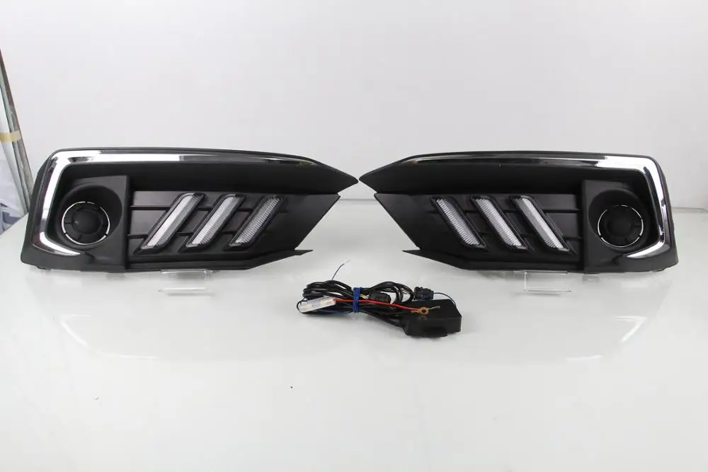 Год для Honda Civic Дневной светильник автомобильные аксессуары светодиодный DRL головной светильник для Civic противотуманный светильник