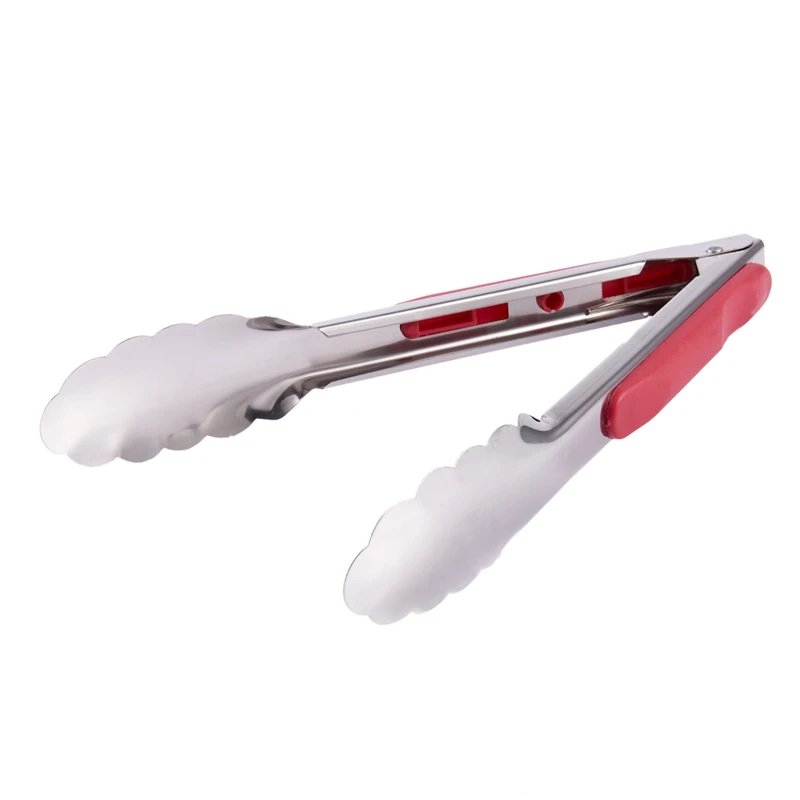 

Barbecue BBQ Rotisserie Stainless Steel food tong For Ice Cube Cake Bread Kitchen 22cm