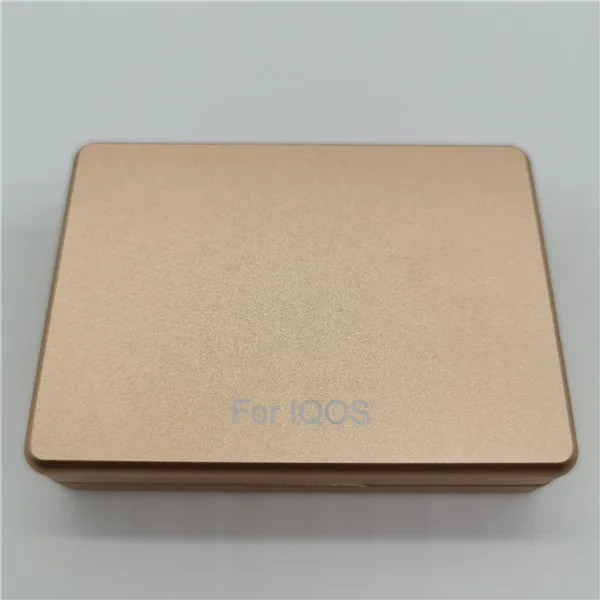 Золотой 20 отверстий алюминиевый картридж электронной сигареты для iqos3.0 портативный металлический флип-чехол для хранения сигарет для iqos 2,4 plus - Цвет: Золотой